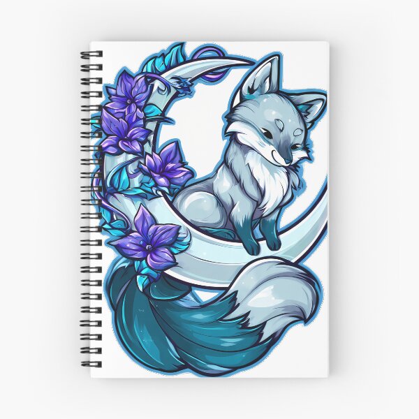 Item preview, Violet Fox Moon Key designed and sold by IllumeInk.