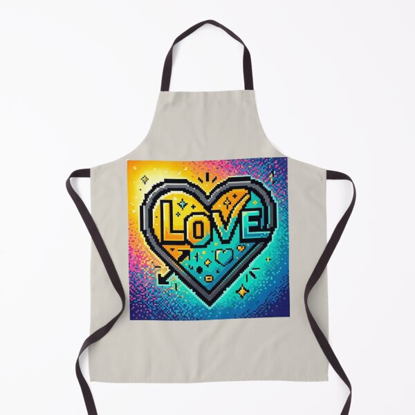 Item preview, Pixel Love Heart – Digital Mosaic Graphic Tee designed and sold by Artify24.