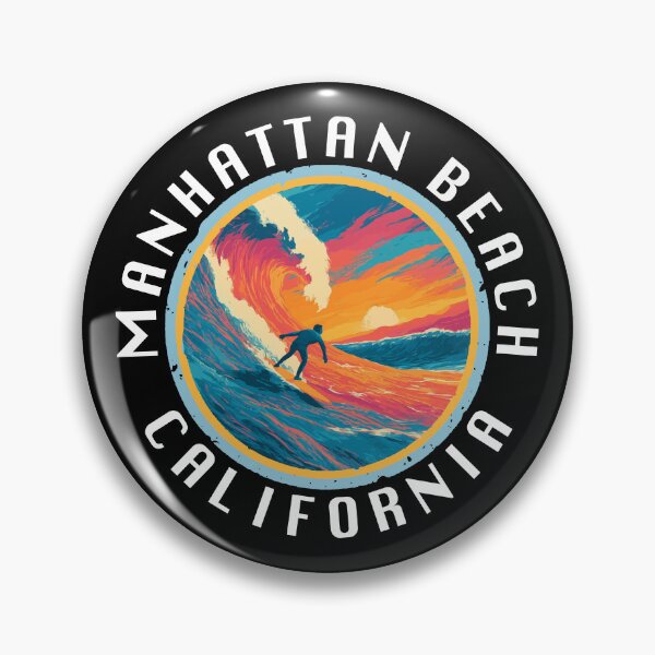 Item preview, Manhattan Beach – California (with White Lettering) designed and sold by VelvetRoom.
