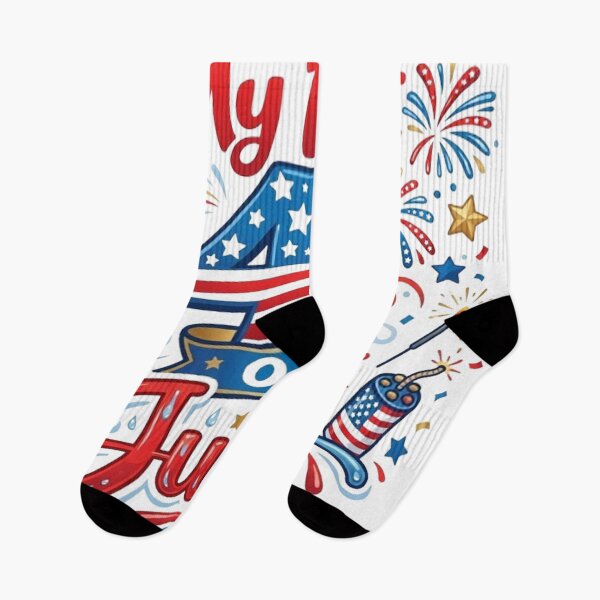 Item preview, My First 4th of July – Cute Baby Patriotic Fireworks Design designed and sold by CreativeNest Prints.
