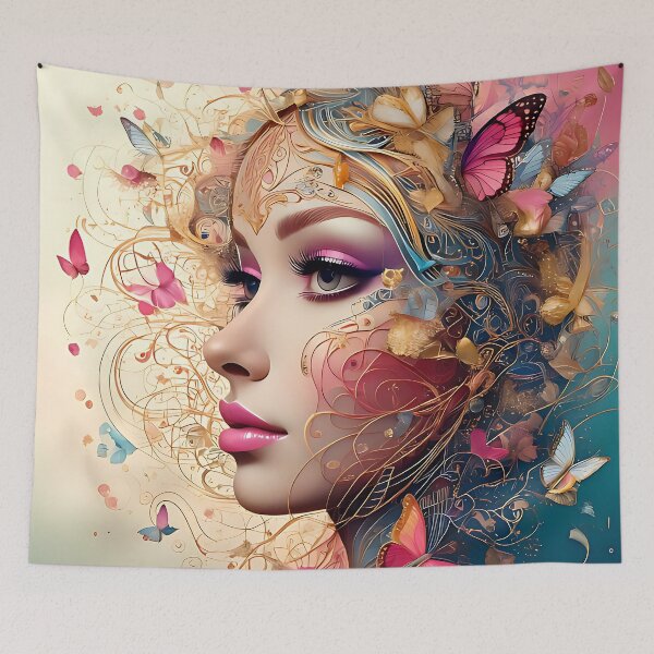 Item preview, Ethereal Butterfly Dreams: Fairy Tale Portrait  Descrizione designed and sold by ToxicInkArt.