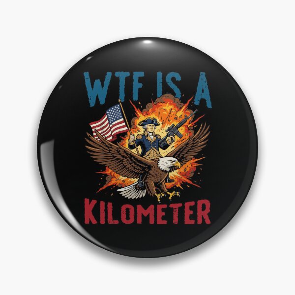 Item preview, WTF Is A Kilometer Funny 4th Of July Eagle Rider designed and sold by Vermanartist.