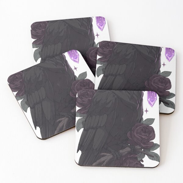 Item preview, Amethyst Crow Rose Crest designed and sold by IllumeInk.
