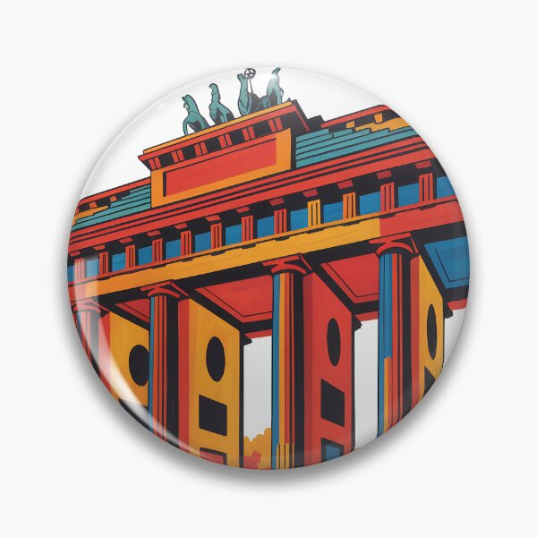 Item preview, Vintage travel poster of Berlin with Brandenburg Gate, Germany designed and sold by PrintableTravel.
