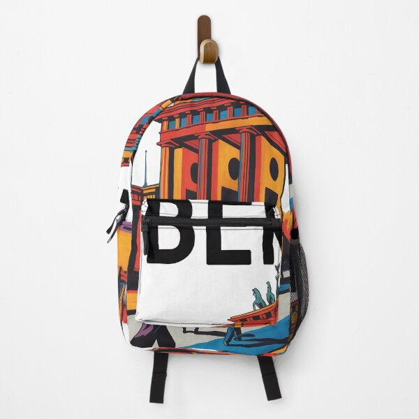 Item preview, Vintage travel poster of Berlin with Brandenburg Gate, Germany designed and sold by PrintableTravel.