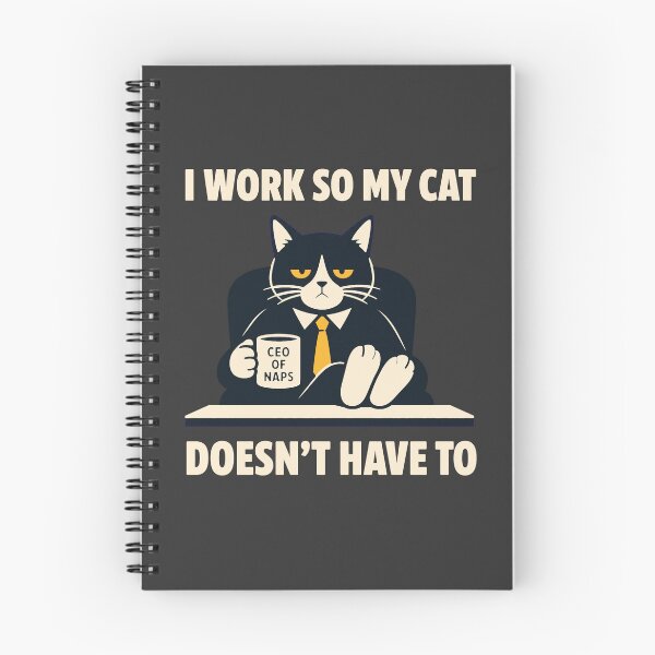 Item preview, I Work So My Cat Doesn't Have To Funny Cat Lover Gift designed and sold by Lyfeinsights.