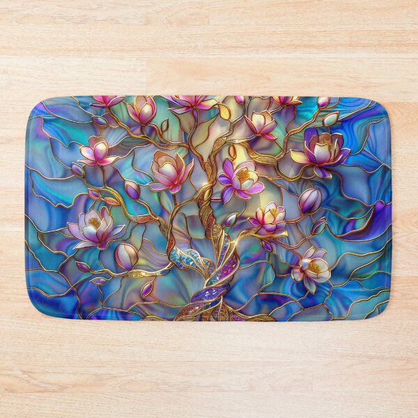 Item preview,  Magnolia Tree of Life Sunset Stained Glass Art designed and sold by MargaretWiktor.