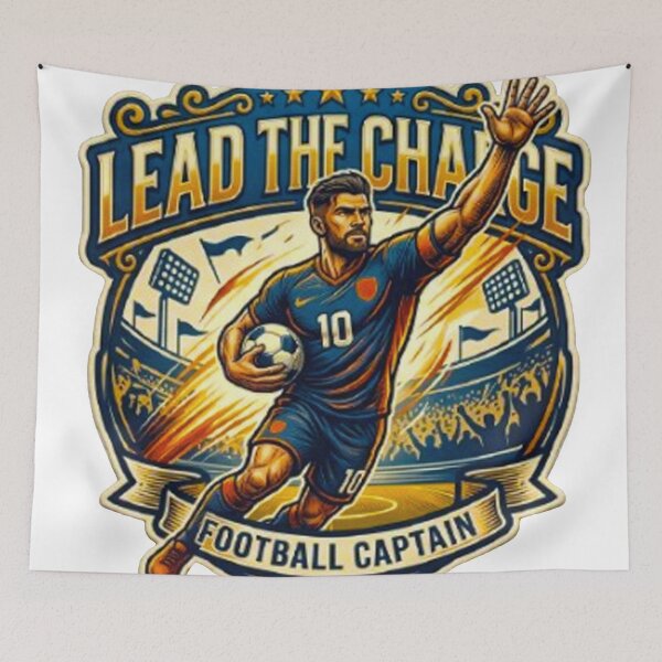 Item preview, Lead The Change Football Captain Soccer Motivation designed and sold by MT-Hub | Cute Aesthetic Art, Stickers & Phone Cases.