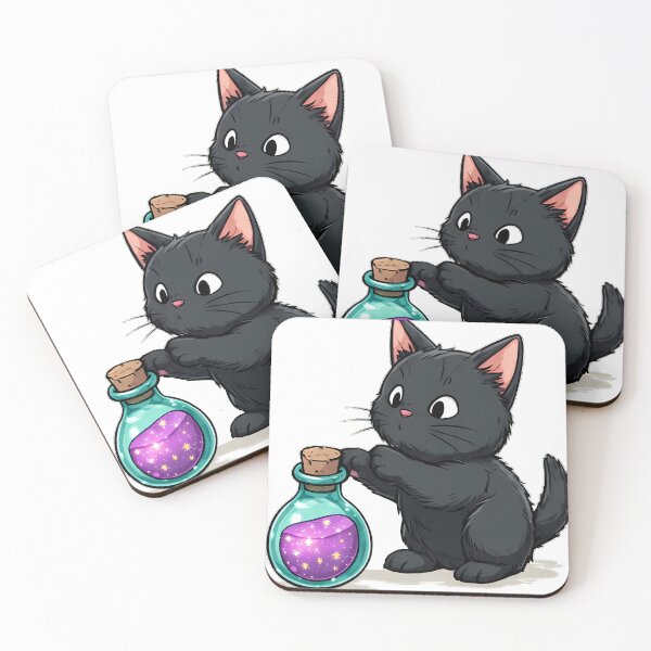 Item preview, Witchy Cat Violet Potion designed and sold by IllumeInk.