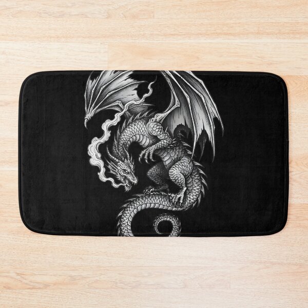 Item preview, Phantom Dragon Spirit – Dark Fantasy Smoke Dragon Gothic Illustration designed and sold by Darkness Hole.