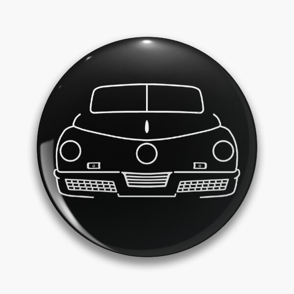 Item preview, Tucker 48 Torpedo classic 1940s American car outline white designed and sold by soitwouldseem.