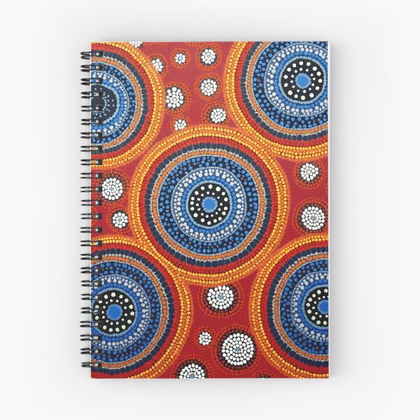 Item preview, Aboriginal Inspired Dot Art - Circle Water Cells in a Lava Ocean designed and sold by GrinGalore.