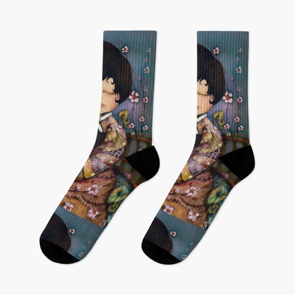 Item preview, Niña geisha en flor de cerezo designed and sold by Karin Taylor.