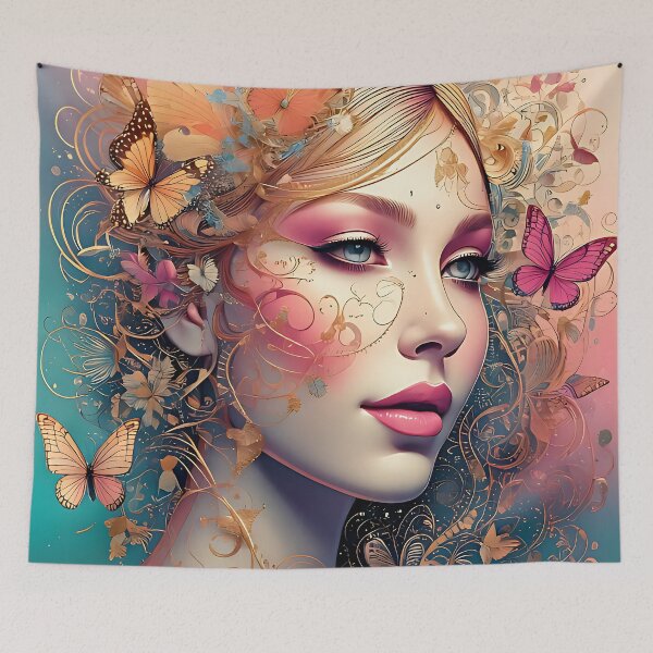 Item preview, Ethereal Butterfly Dreams: Fairy Tale Portrait  Descrizione designed and sold by ToxicInkArt.