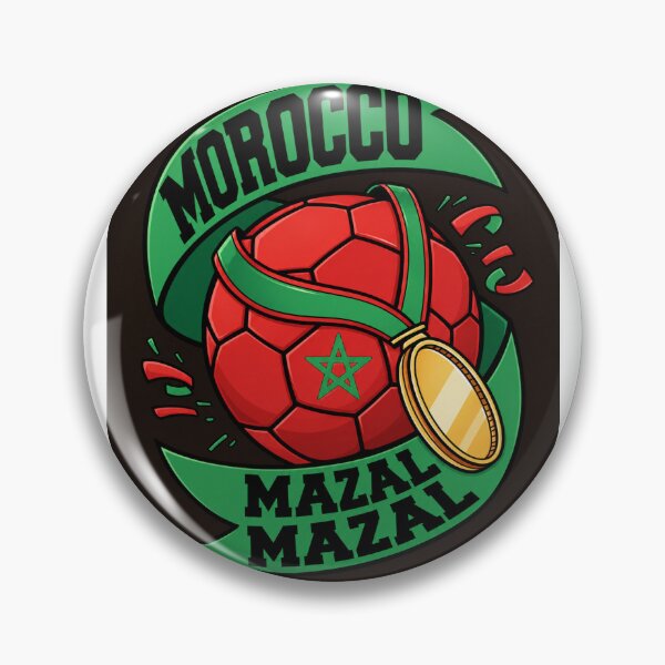 Item preview, Morocco Mazal Mazal Football Fan | Moroccan Soccer Pride T-Shirt designed and sold by Tiziza.