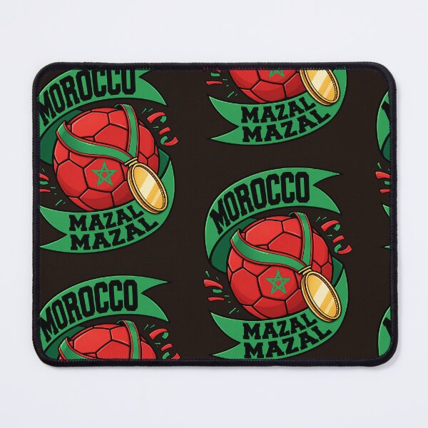 Item preview, Morocco Mazal Mazal Football Fan | Moroccan Soccer Pride T-Shirt designed and sold by Tiziza.