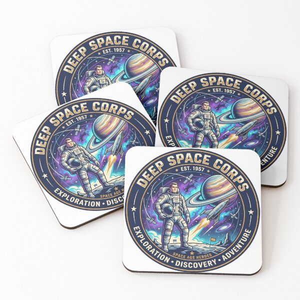 Item preview, Deep Space Corps EST 1957 Exploration Discovery Adventure Space Age Heroes Badge designed and sold by Void and Neon.