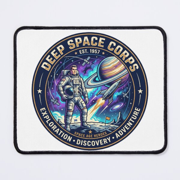 Item preview, Deep Space Corps EST 1957 Exploration Discovery Adventure Space Age Heroes Badge designed and sold by Void and Neon.