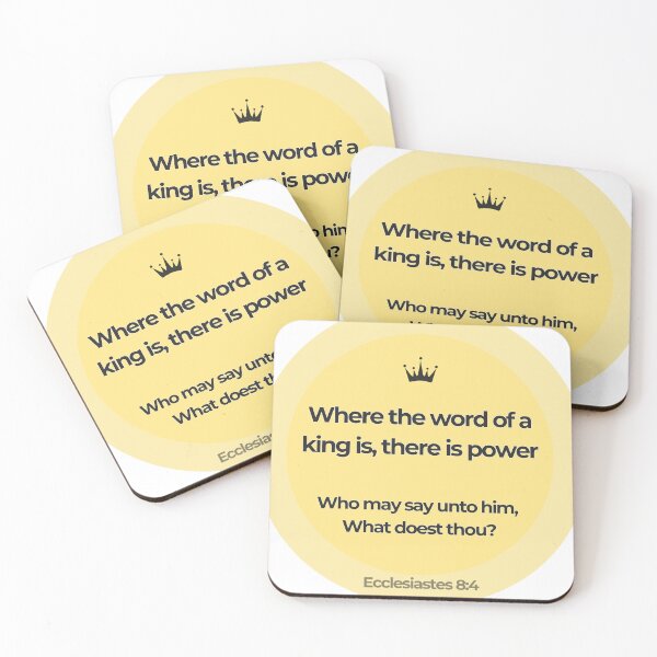 Item preview, Ecclesiastes 8:4 designed and sold by Undonemadenew.