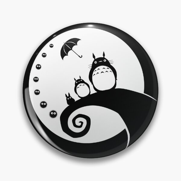 Item preview,  Cute kawaii monochrome [[totoros]] -%[ghiblis]%- night aways  designed and sold by ITsyxuanart.