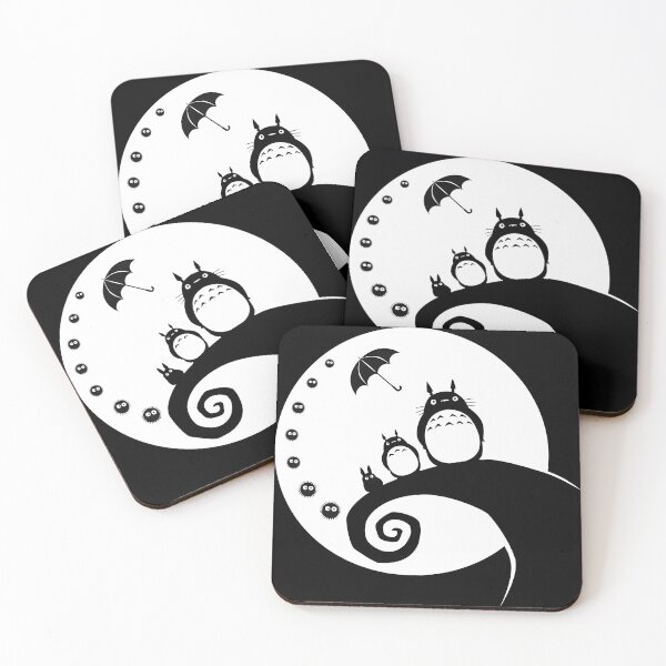 Item preview,  Cute kawaii monochrome [[totoros]] -%[ghiblis]%- night aways  designed and sold by ITsyxuanart.
