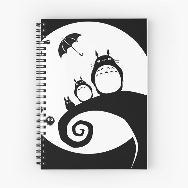Item preview,  Cute kawaii monochrome [[totoros]] -%[ghiblis]%- night aways  designed and sold by ITsyxuanart.