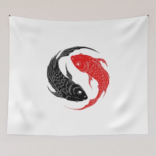 Item preview, Artistic Japanese Red Koi Fish Graphic designed and sold by RickTShop.