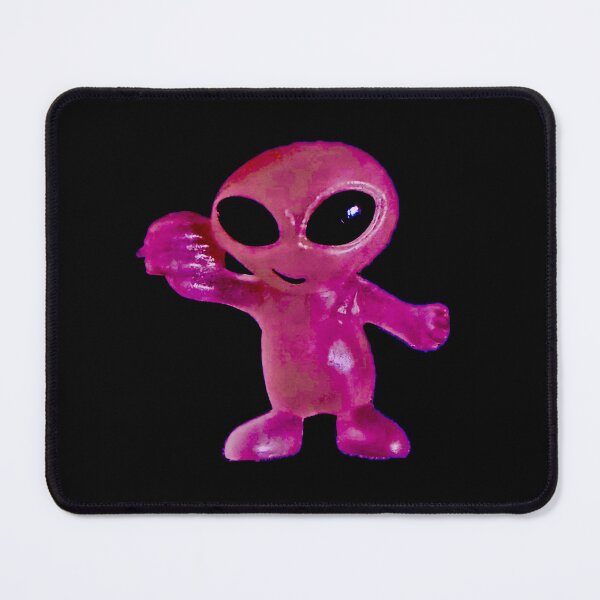 Item preview, Hot Pink Alien with Hamburger by ElitebyElise designed and sold by ExceptionallyHumbleArtbyElise (Once known as ElitebyElise).