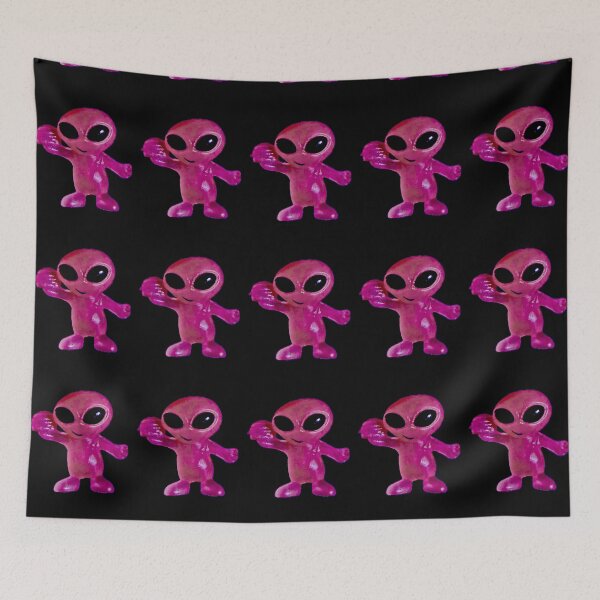 Item preview, Hot Pink Alien with Hamburger by ElitebyElise designed and sold by ElitebyElise.