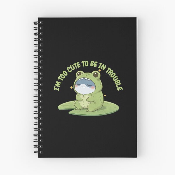 Item preview, Funny Frog Shark Chibi Design - I'm Too Cute to Be in Trouble designed and sold by Nature's Chibis.
