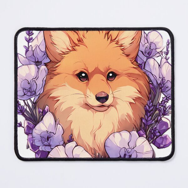Item preview, Fox Violet Floral Wreath designed and sold by IllumeInk.