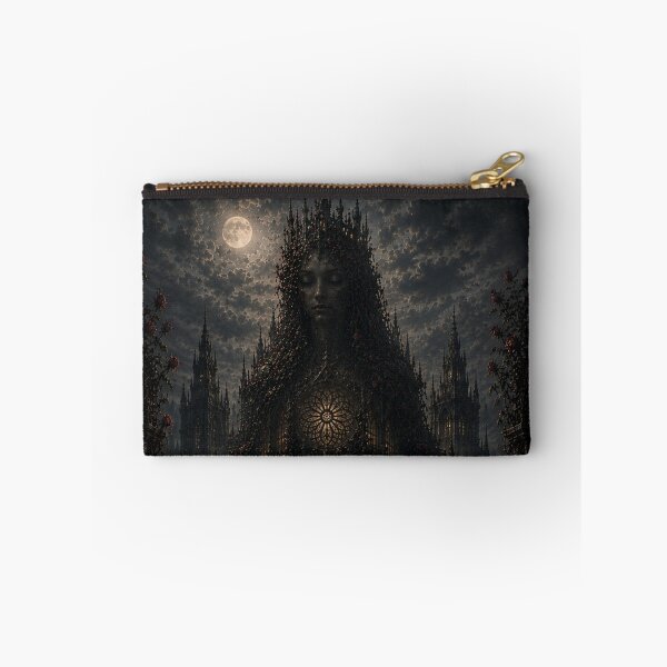 Item preview, Hidden Queen Castle Optical Illusion Art | Gothic Fantasy Hidden Face Landscape designed and sold by Esterlane.