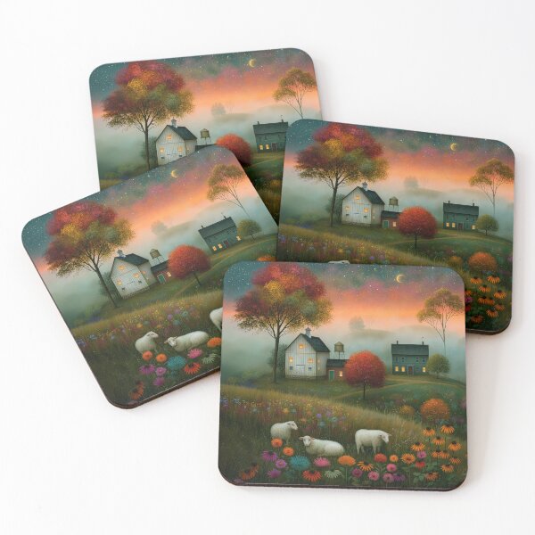 Item preview, Magical Autumn Evening on Countryside Farm designed and sold by Blue Horse Photo Magic.