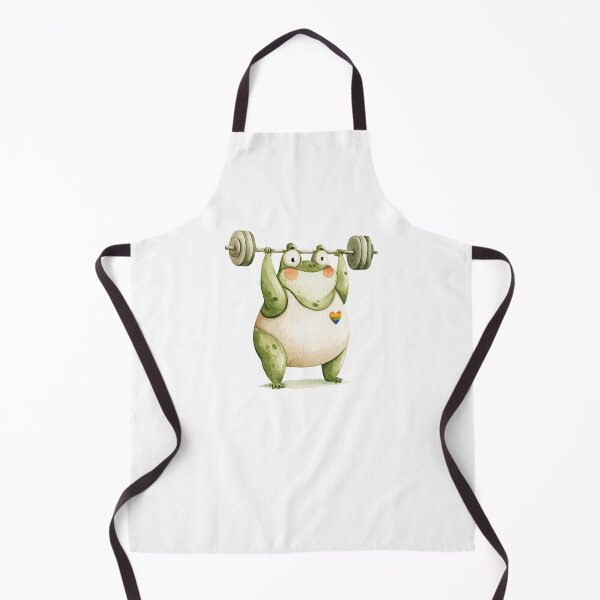 Item preview, Cute Pride Frog Weightlifter – Watercolor Gym Frog Sticker designed and sold by VikArt7.