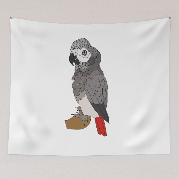 Item preview, African Grey Parrot designed and sold by nolessjess.
