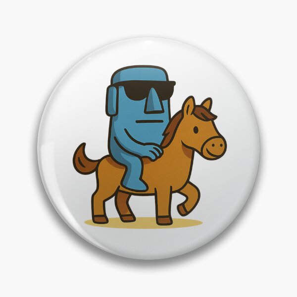 Item preview, Riding Moai on a Horse designed and sold by Ent-Egg.