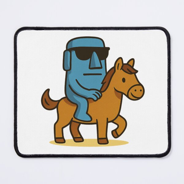 Item preview, Riding Moai on a Horse designed and sold by Ent-Egg.