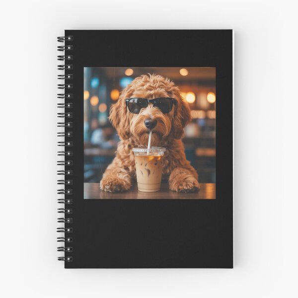 Item preview, Funny Dog Drinking Iced Coffee  designed and sold by suhairee-studio.