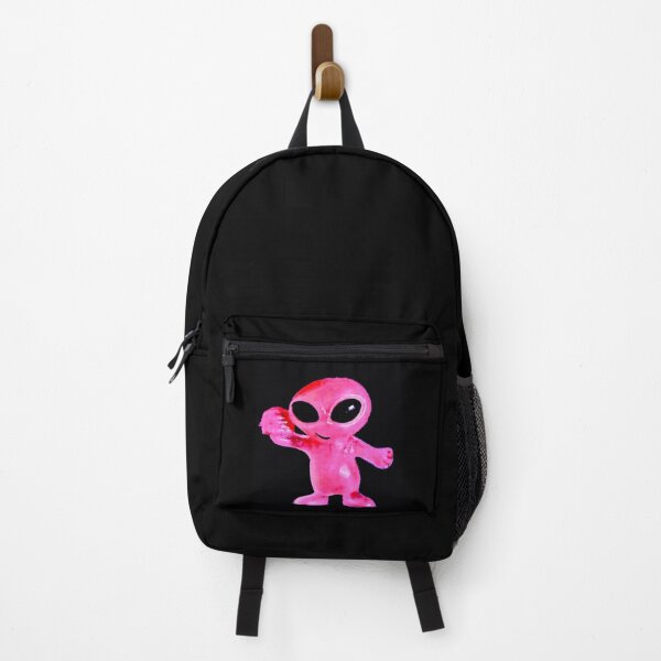 Item preview, Bubble Gum Pink Alien with Hamburger by ElitebyElise designed and sold by ElitebyElise.