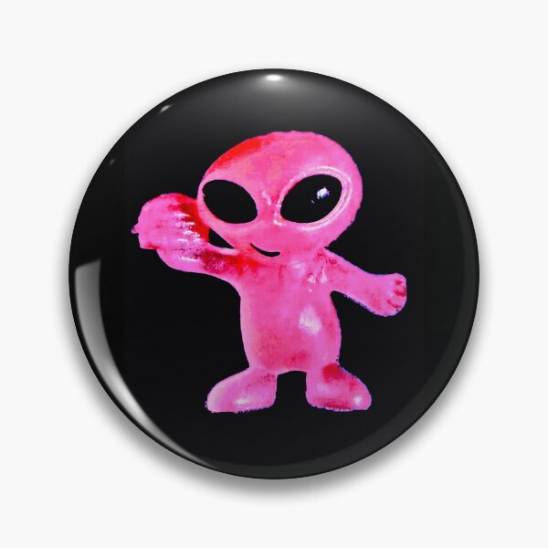 Item preview, Bubble Gum Pink Alien with Hamburger by ElitebyElise designed and sold by ElitebyElise.