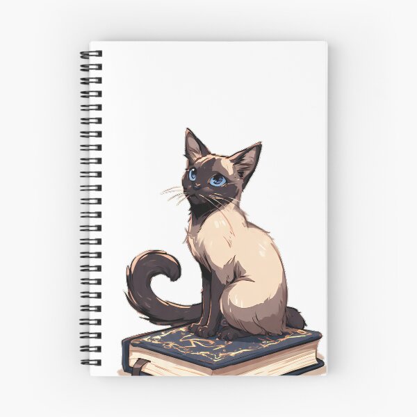 Item preview, Siamese Cat Spellbook Star designed and sold by IllumeInk.
