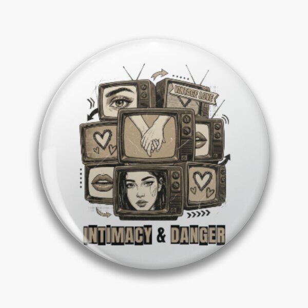 Item preview, Vintage TV Love Collage – Retro Distressed Graphic Tee designed and sold by Artify24.