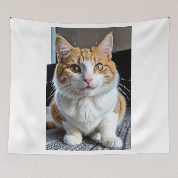 Item preview, Animals - Ginger and White Cat, Captivating Feline Portrait designed and sold by DoodyPets.