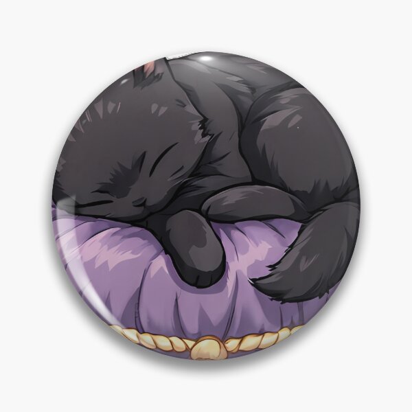 Item preview, Black Cat Velvet Pillow designed and sold by IllumeInk.