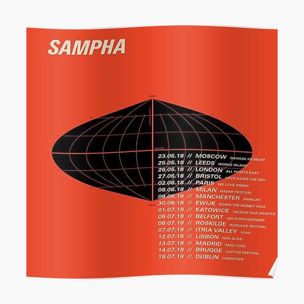 sampha tour, poster, Poster