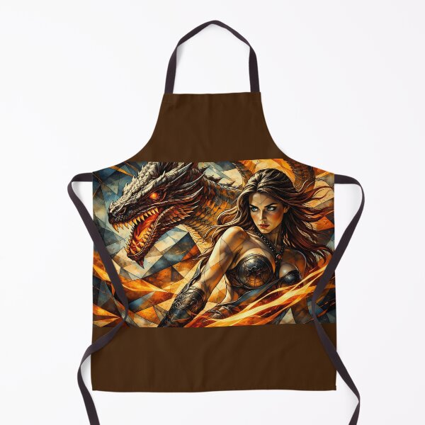 Item preview, Warrior Woman and Fierce Dragon designed and sold by cuprum.