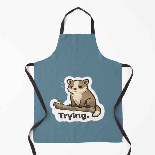 Item preview, Trying. Tree Kangaroo Meme | Deadpan Animal Sticker Design designed and sold by BabyStark.