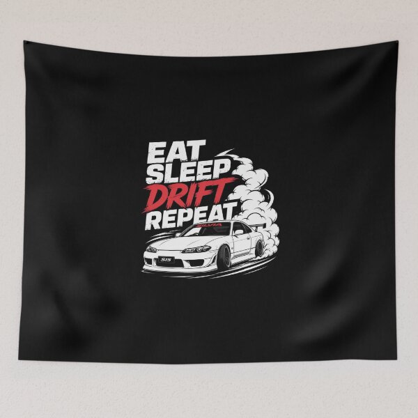 Item preview, Eat Sleep Drift Repeat – Drift Culture Racing Lifestyle Graphic designed and sold by Shadryx.