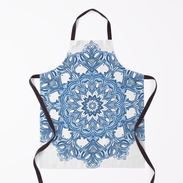 Item preview, Blue Floral Mandala Snowflake Digital Art designed and sold by Luna-Flow.