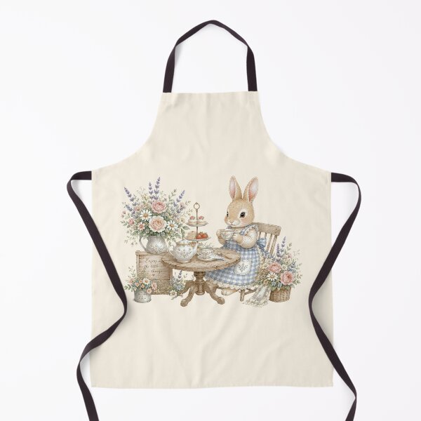 Item preview, Cottagecore Bunny Afternoon Tea | Whimsical Rabbit Tea Party Illustration designed and sold by looplandger.